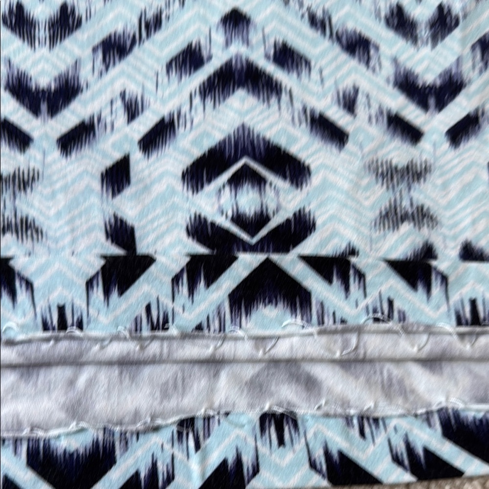 Threads 4 Thought Blue and Black Sleeveless Geometric Dress - Picture 6 of 8